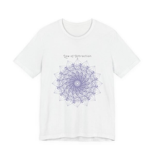 Law of Attraction Tee, Spiritual T-Shirt for Manifestation, Unisex Short Sleeve Top, Inspirational Gift, Positive Vibes Wear - Image 3
